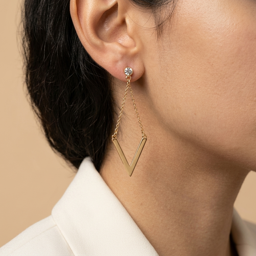 Aven V Drop Earrings