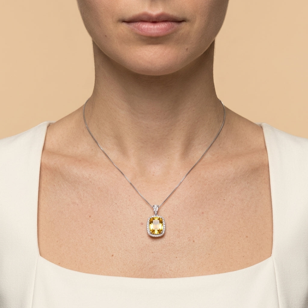 Aurex Gem Pendant Necklace