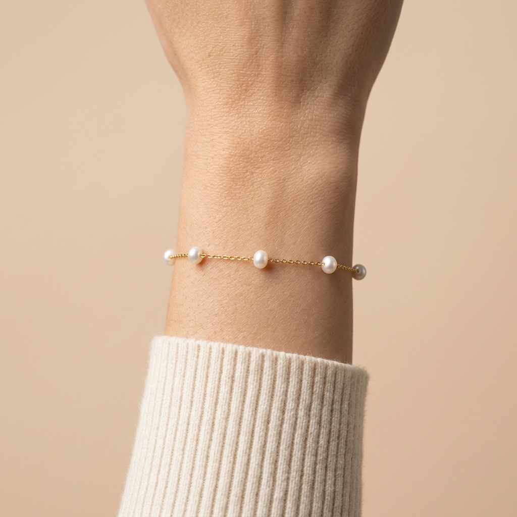 Alira Pearl Chain Bracelet