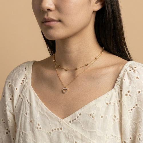 Amora Heart Layer Necklace