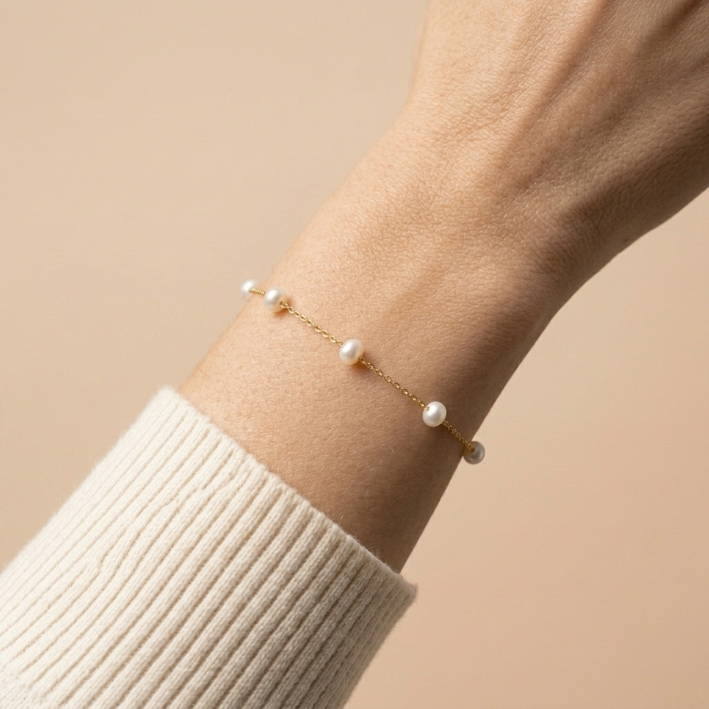 Alira Pearl Chain Bracelet