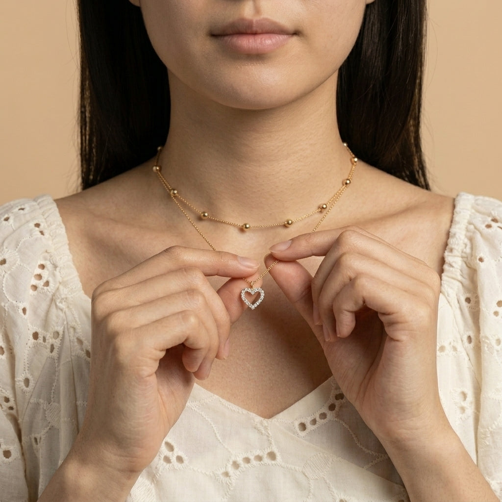 Amora Heart Layer Necklace