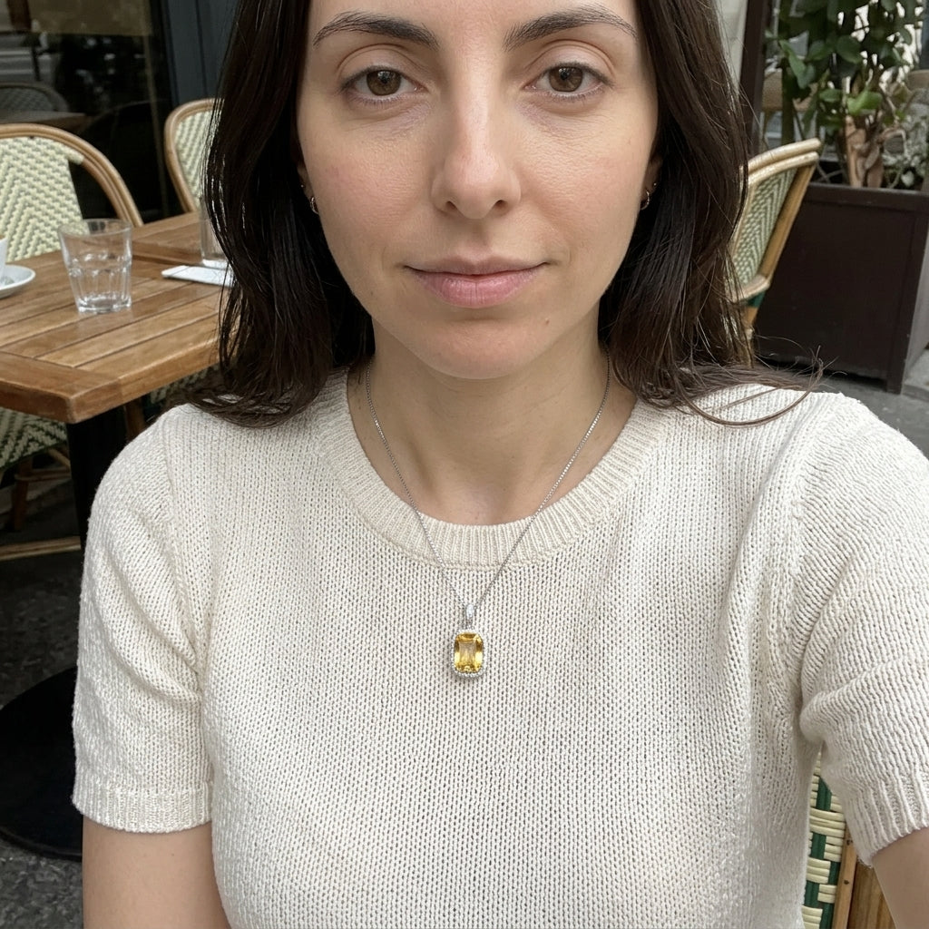 Aurex Gem Pendant Necklace