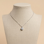 Elara Halo Pendant Necklace