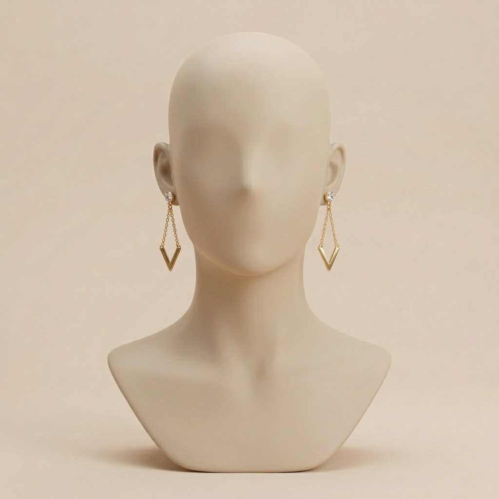 Aven V Drop Earrings